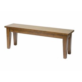 Rustic Tobacco Hardwood Accent Bench