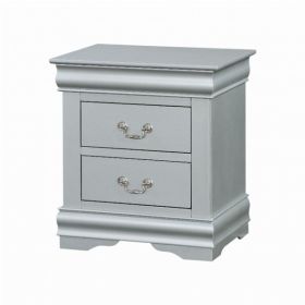 16" X 22" X 24" Platinum Wood Nightstand