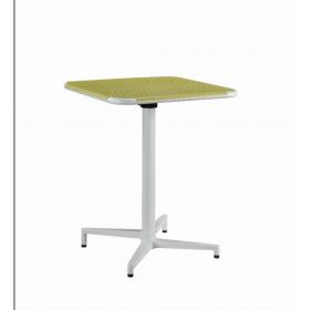 24" X 24" X 30" Yellow White Metal Folding Table