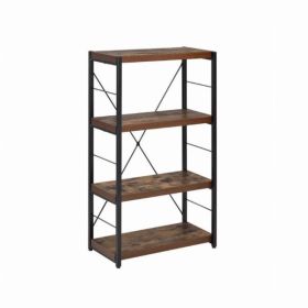 23.62" X 11.02" X 42.51" Weathered Oak Bookcase