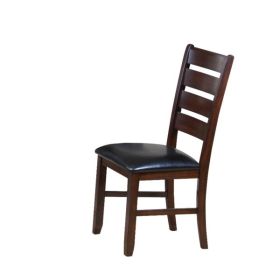 23" X 20" X 40" 2 piece Black And Cherry Side Chair