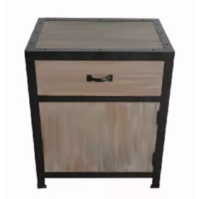 1" x 17" x 20" Brown, Wood - End Table